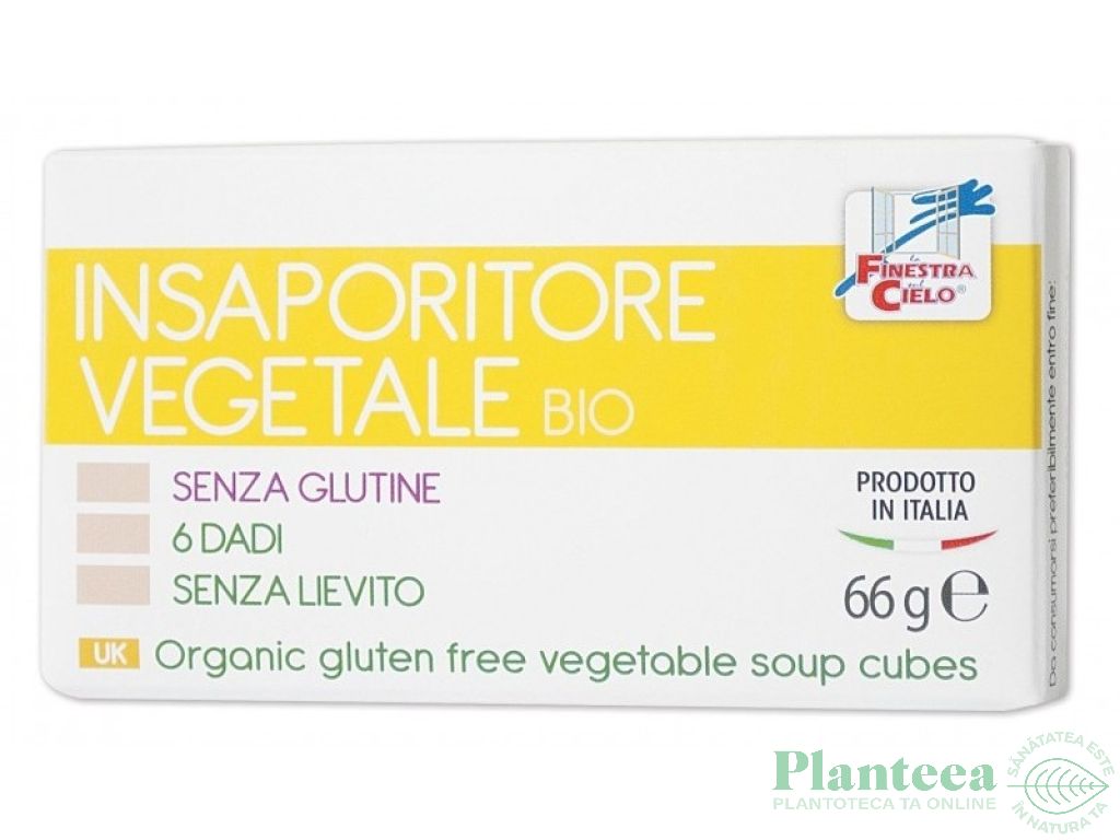 Cubulete supa vegetala fara gluten fara drojdie eco 6x11g - LA FINESTRA SUL CIELO