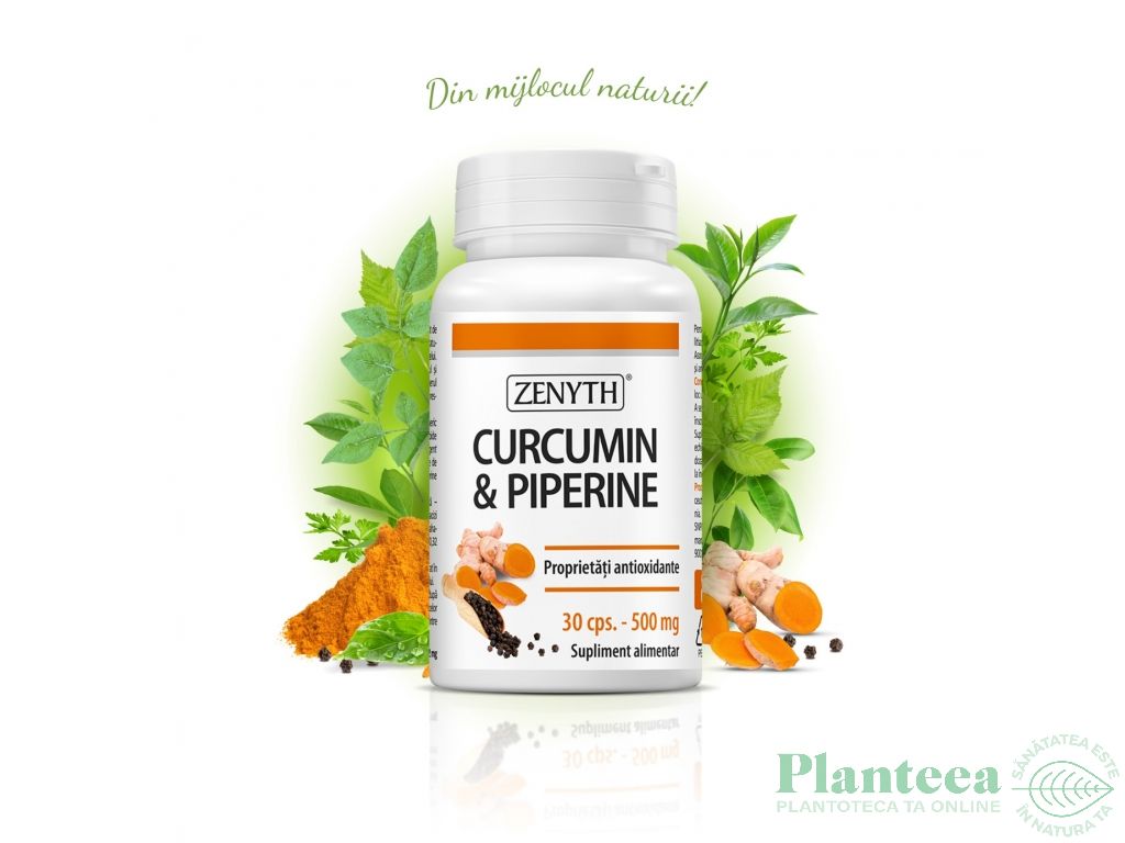 Curcumin Piperine 500mg 30cps - ZENYTH