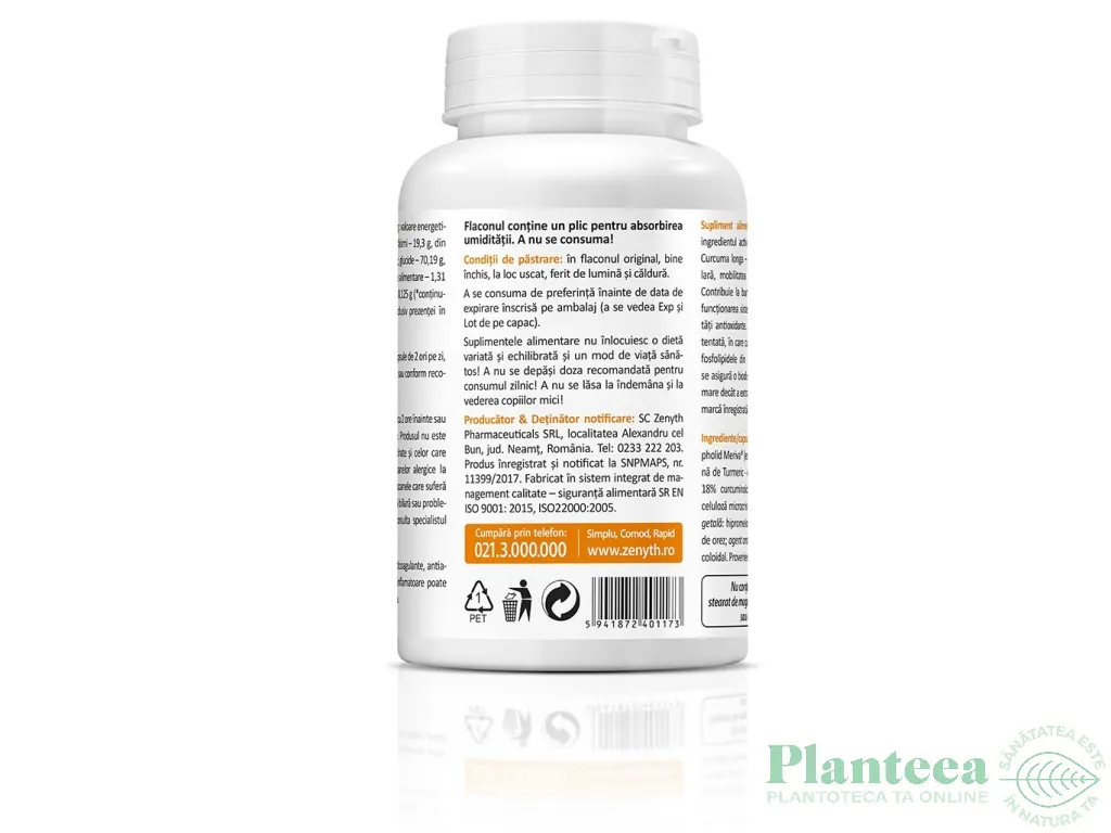 Curcumin Meriva 500mg 60cps - ZENYTH
