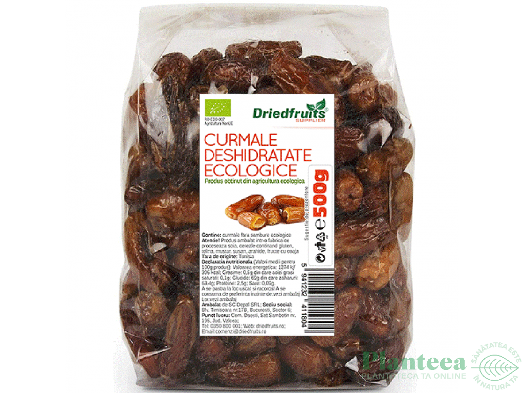 Curmale uscate fara samburi eco 500g - DRIED FRUITS