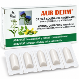 Supozitoare anghinare Aur Derm 10x1,5g - LAUR MED