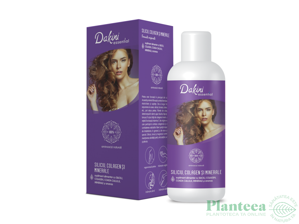 Siliciu Colagen Minerale ananas 550ml - DAKINI ESSENTIAL