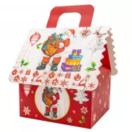 Cutie carton pt cadou casuta Mos Craciun 1b - CIF