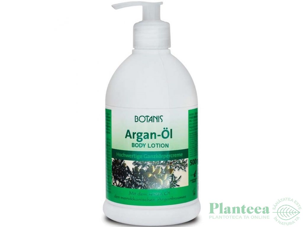 Lotiune corp ulei argan pompita 500ml - BOTANIS