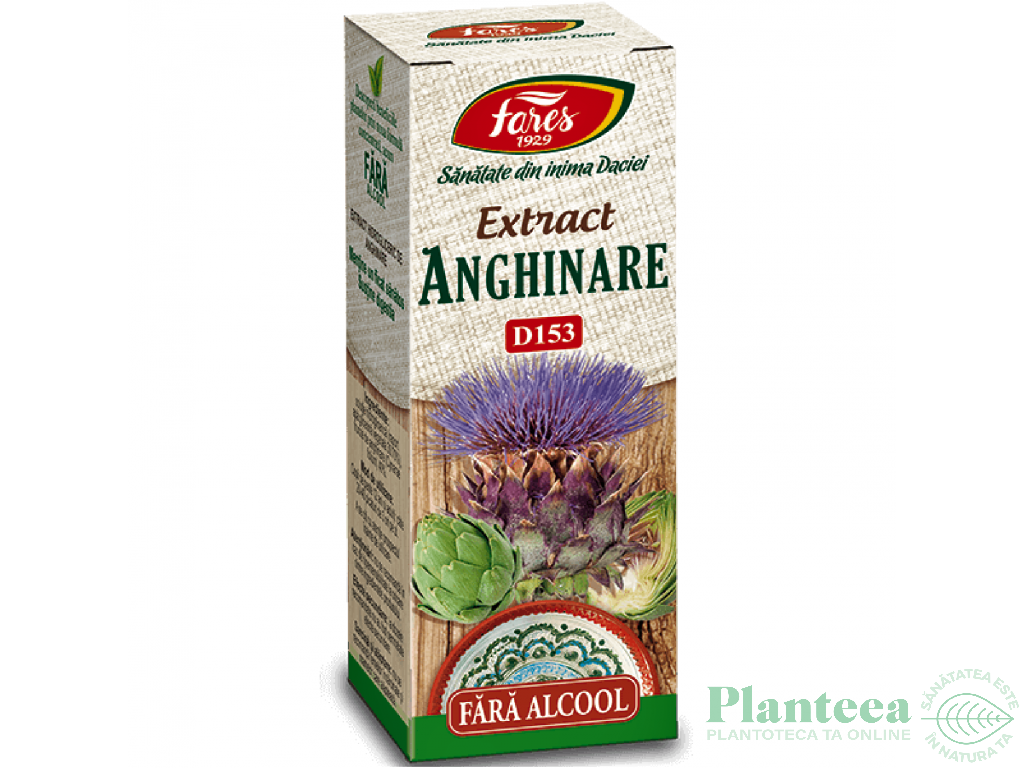 Extract hidrogliceric anghinare fara alcool 50ml - FARES