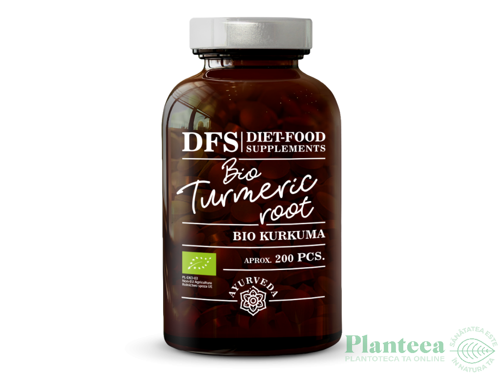 Turmeric 400mg bio 200cps - DIET FOOD