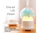 Difuzor ultrasonic aromaterapie Eternal Life Flower turcoaz 100ml - ECOTERAPIA