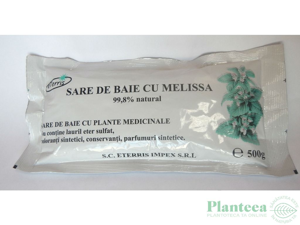 Sare baie antistres melissa 500g - ETERRIS