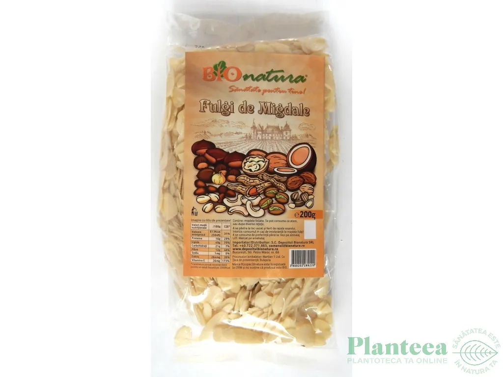 Migdale fulgi 200g - BIONATURA