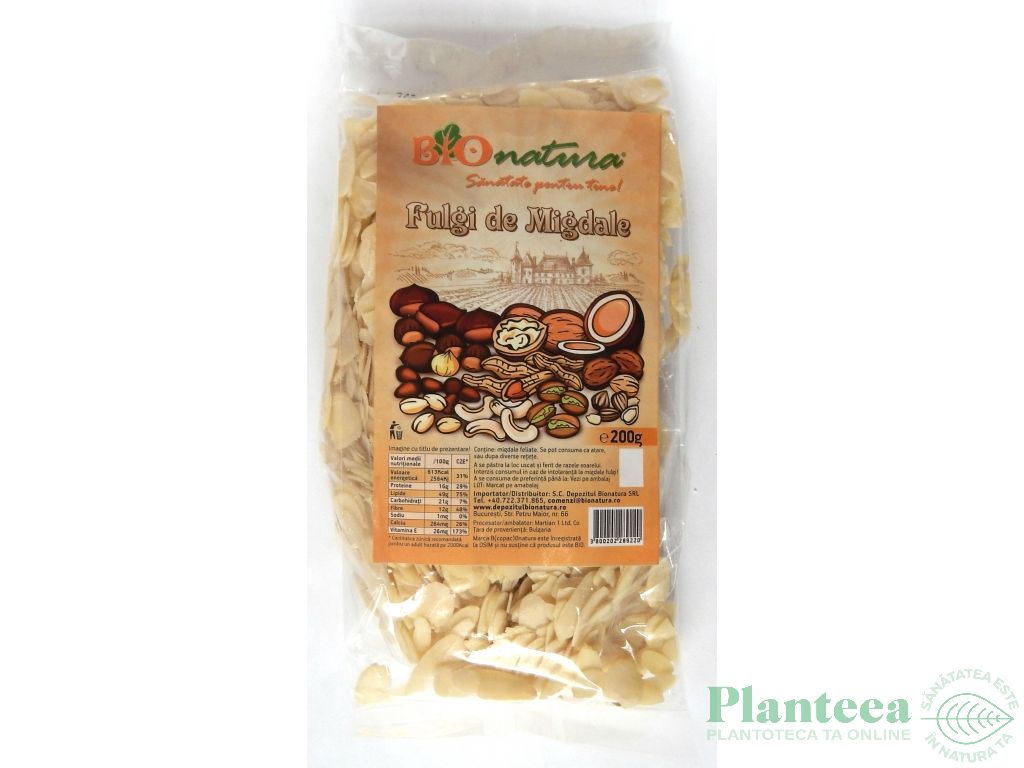 Migdale fulgi 200g - BIONATURA