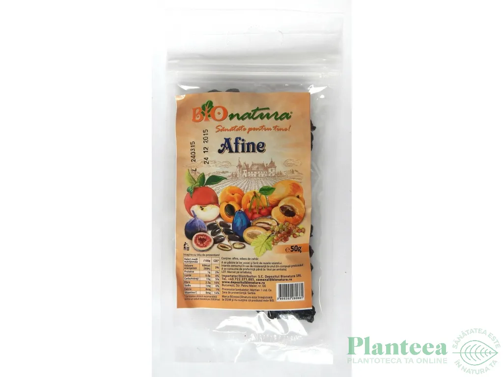 Afine uscate 50g - BIONATURA