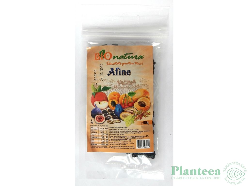 Afine uscate 50g - BIONATURA