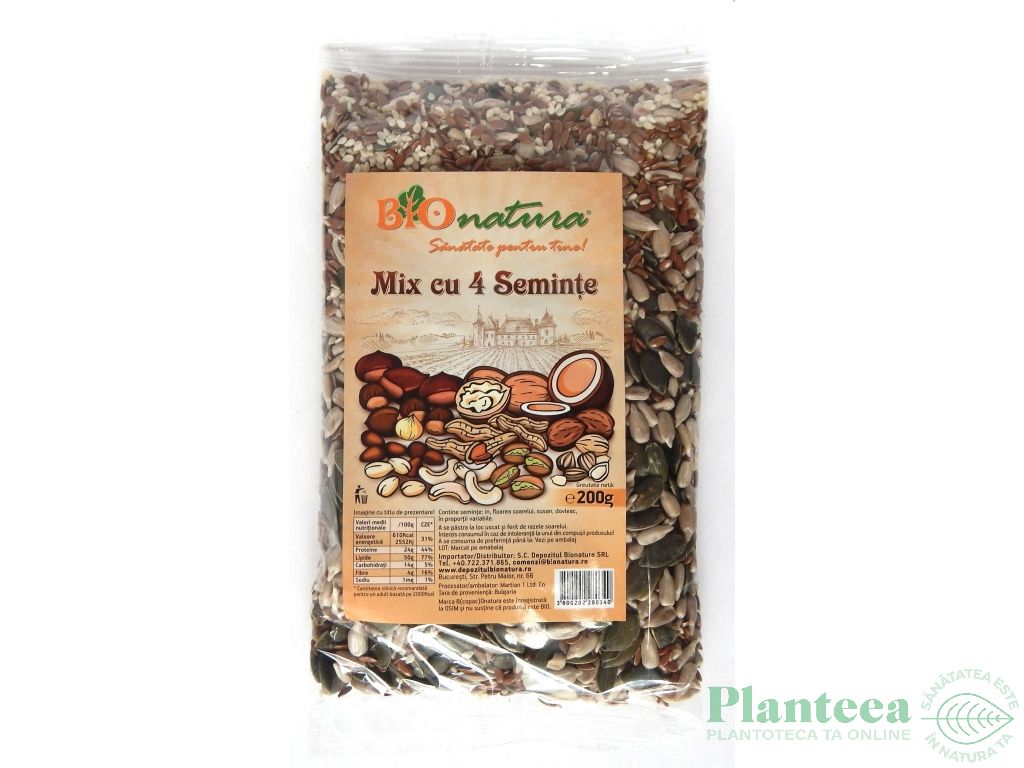 Mix 4seminte 200g - BIONATURA