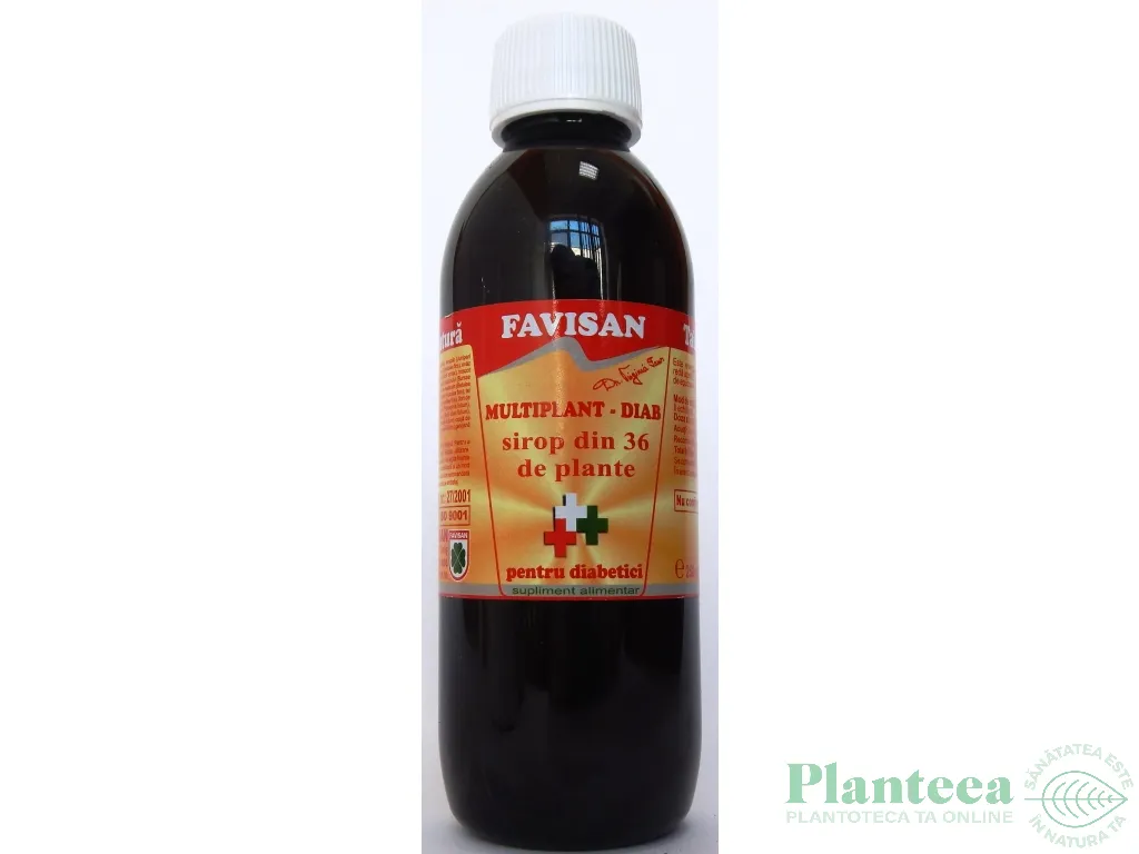 Sirop multiplant 36plante diab 250ml - FAVISAN