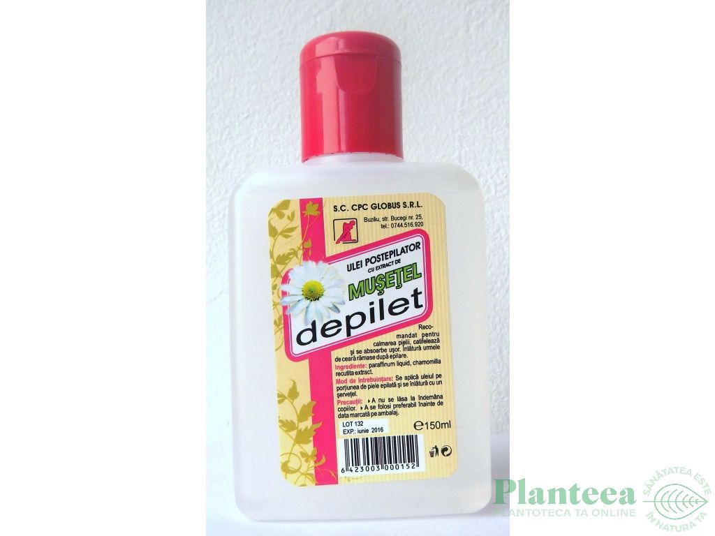 Ulei postepilator musetel 150ml - GLOBUS