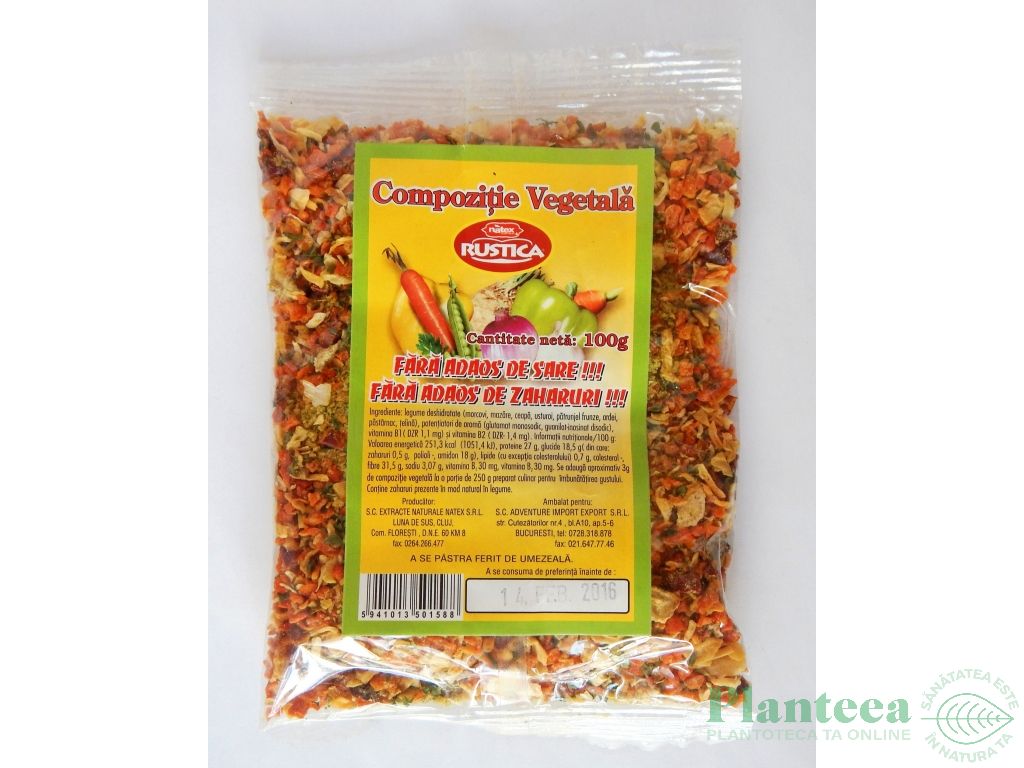 Compozitie vegetala dietetica Rustic 100g - NATEX