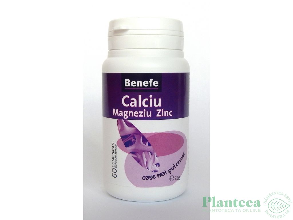 Calciu Mg Zn 60cp - BENEFE