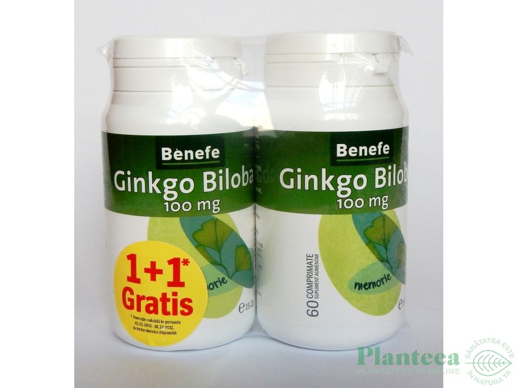 Ginkgo biloba 100mg 60cp - BENEFE