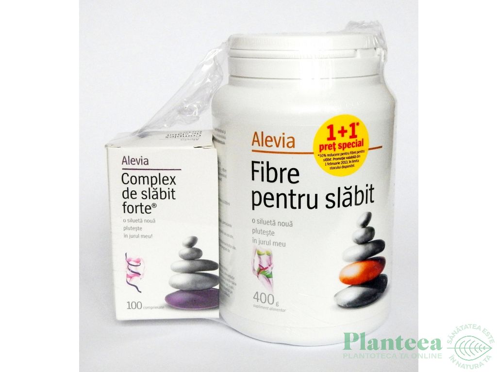 Pachet Complex slabit forte 100cp+Fibre slabit 400g - ALEVIA