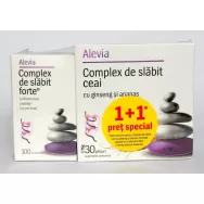 Kit Complex slabit forte {100cp+Ceai ginseng ananas 30dz] 2b - ALEVIA