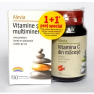 Pachet Vitamine multiminerale 30cp+Vitamina C 20cp - ALEVIA