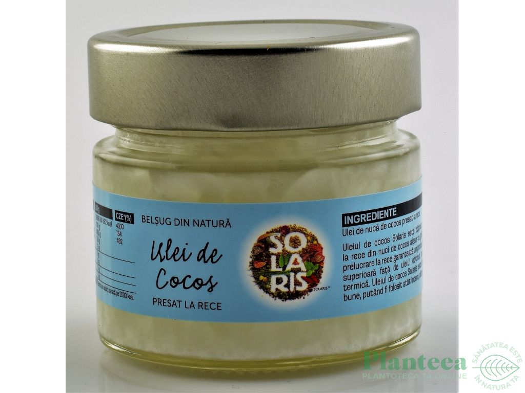 Ulei cocos presat rece 150ml - SOLARIS