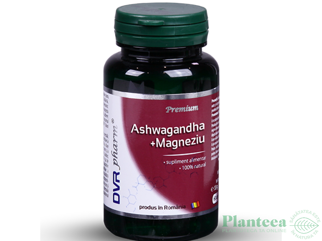 Ashwagandha magneziu 60cps - DVR PHARM