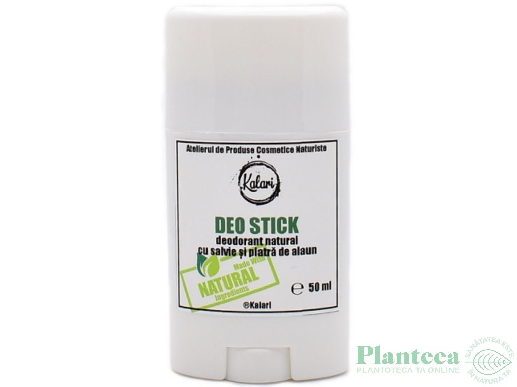 Deodorant stick natural salvie piatra alaun 50ml - KALARI