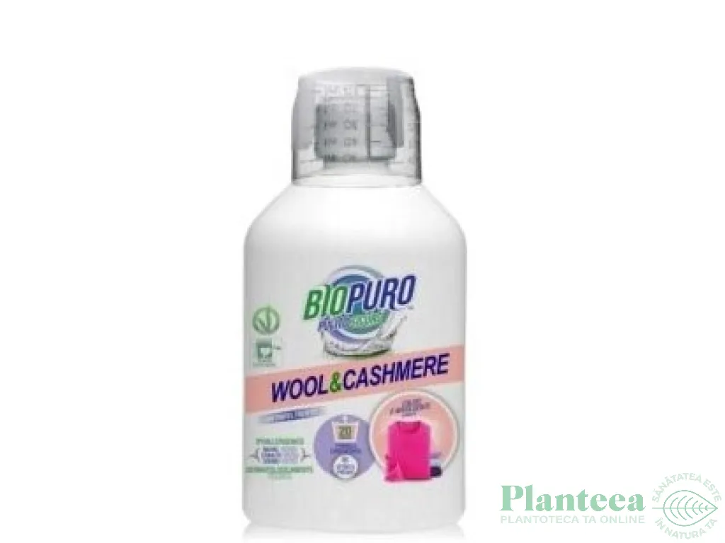 Detergent lichid rufe delicate lana {a/m} 500ml - BIOPURO