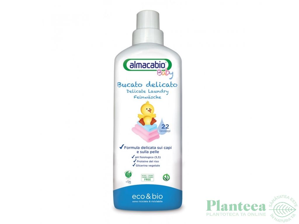 Detergent lichid rufe delicate bebe 1L - ALMACABIO