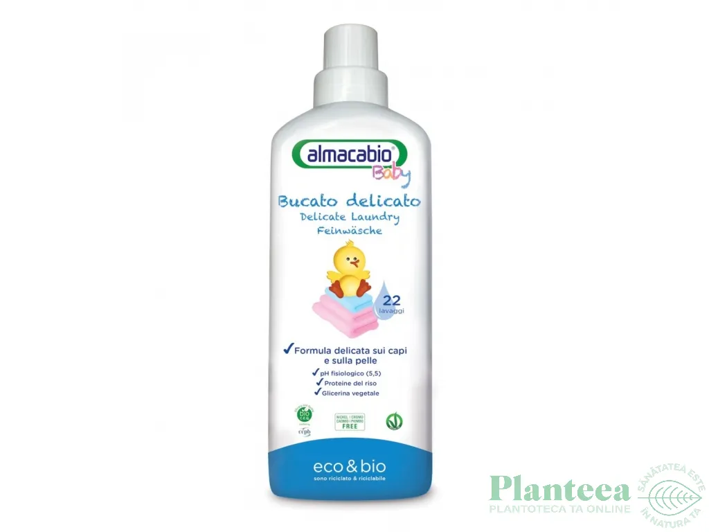 Detergent lichid rufe delicate bebe 1L - ALMACABIO
