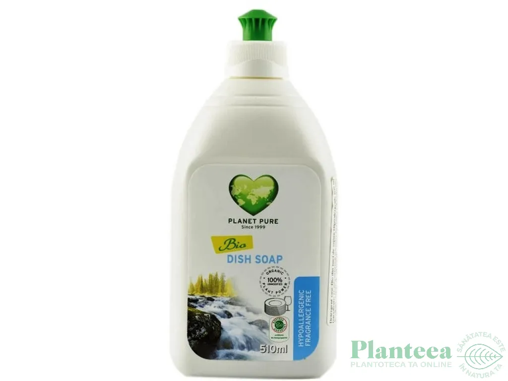 Detergent lichid vase nuci sapun hipoalergenic {m} 510ml - PLANET PURE