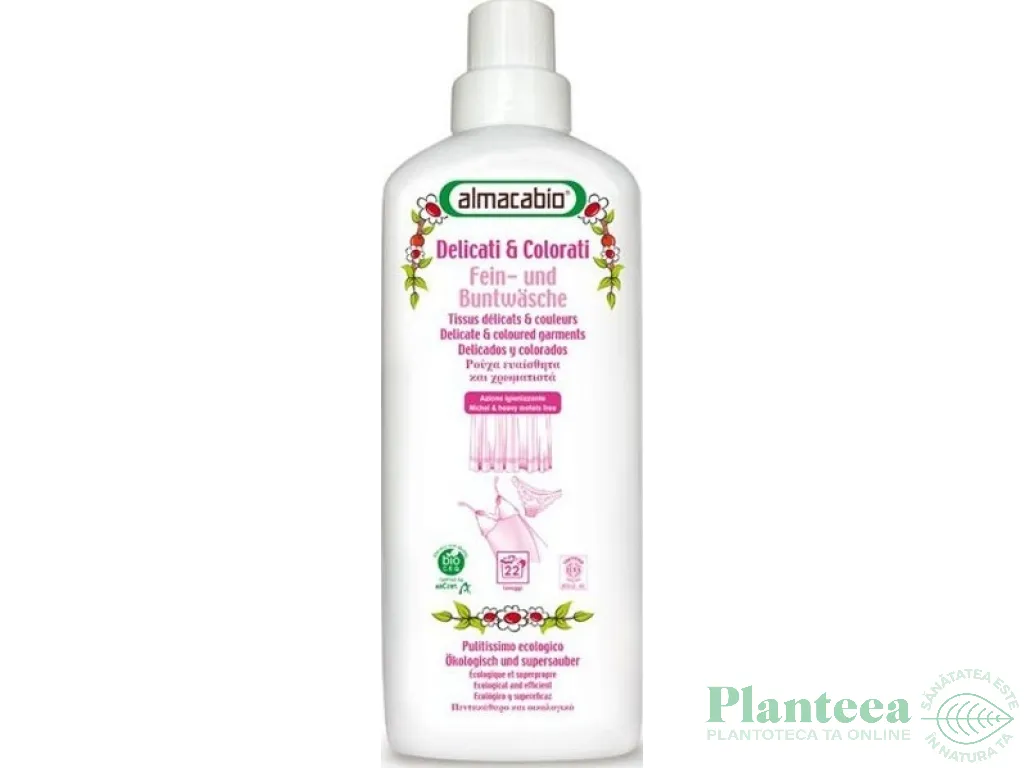 Detergent lichid rufe delicate colorate 1L - ALMACABIO