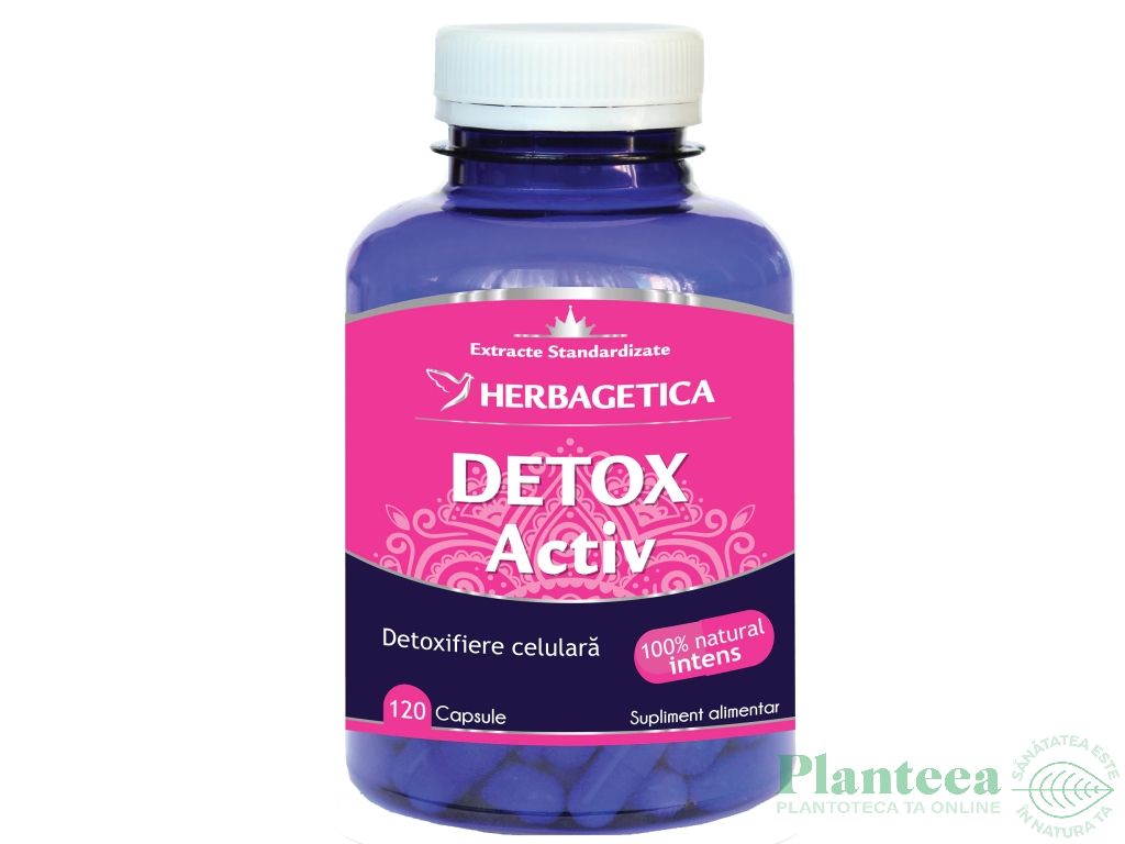 Detox activ 120cps - HERBAGETICA