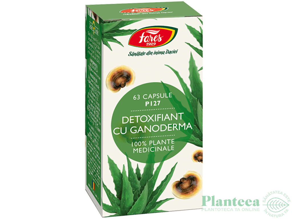 Detoxifiant ganoderma 63cps - FARES