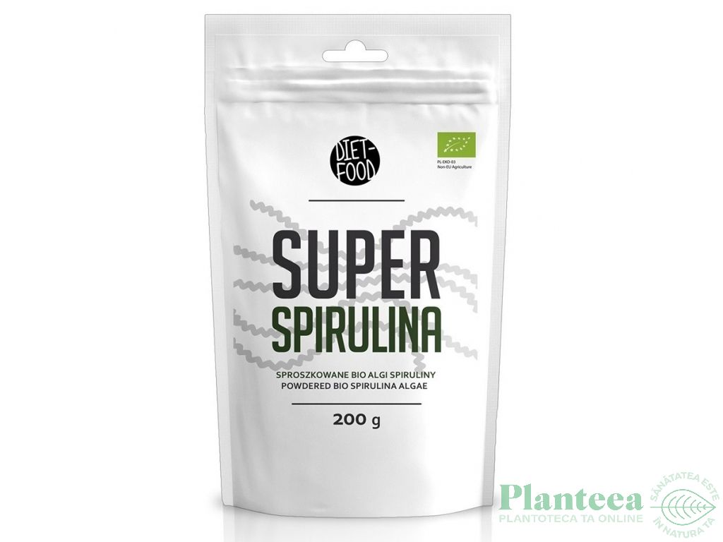 Pulbere spirulina eco 200g - DIET FOOD