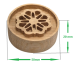 Difuzor uleiuri esentiale lemn masiv stejar model floare stea 50x20mm 1b - DECORATIUNI ALTFEL