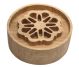 Difuzor uleiuri esentiale lemn masiv stejar model floare stea 50x20mm 1b - DECORATIUNI ALTFEL