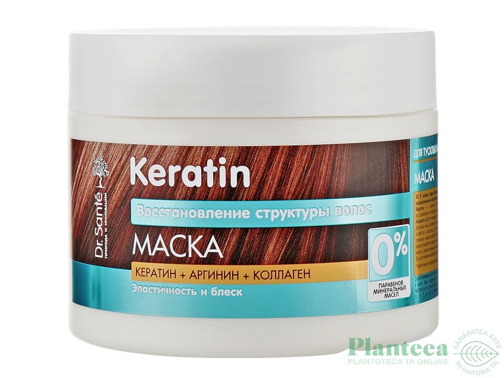 Masca par restructuranta nutritiva cheratina arginina colagen 300ml - DR SANTE