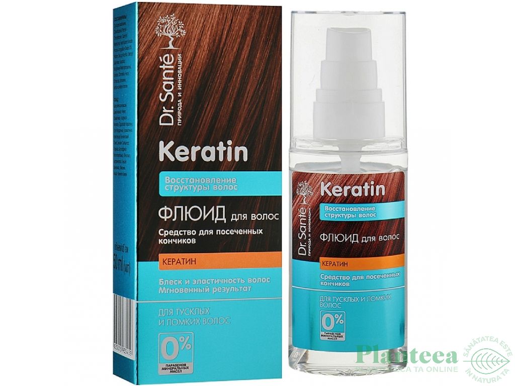 Ser par varfuri despicate cheratina arginina colagen 50ml - DR SANTE