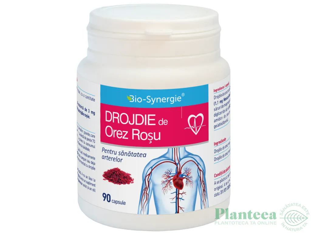Drojdie orez rosu 90cps - BIO SYNERGIE
