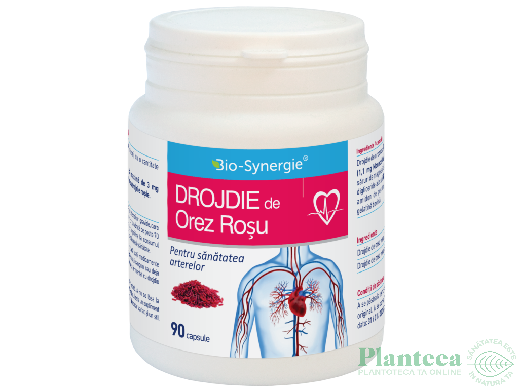 Drojdie orez rosu 90cps - BIO SYNERGIE