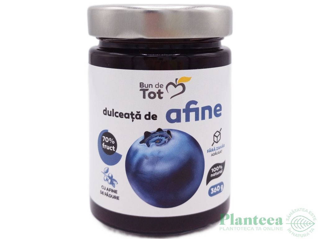 Dulceata afine fara zahar 360g - BUN DE TOT