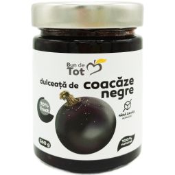 Dulceata coacaze negre fara zahar 360g - BUN DE TOT