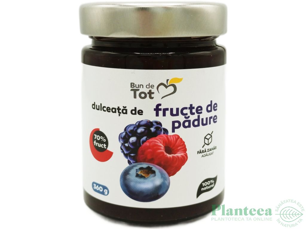 Dulceata fructe padure fara zahar 360g - BUN DE TOT