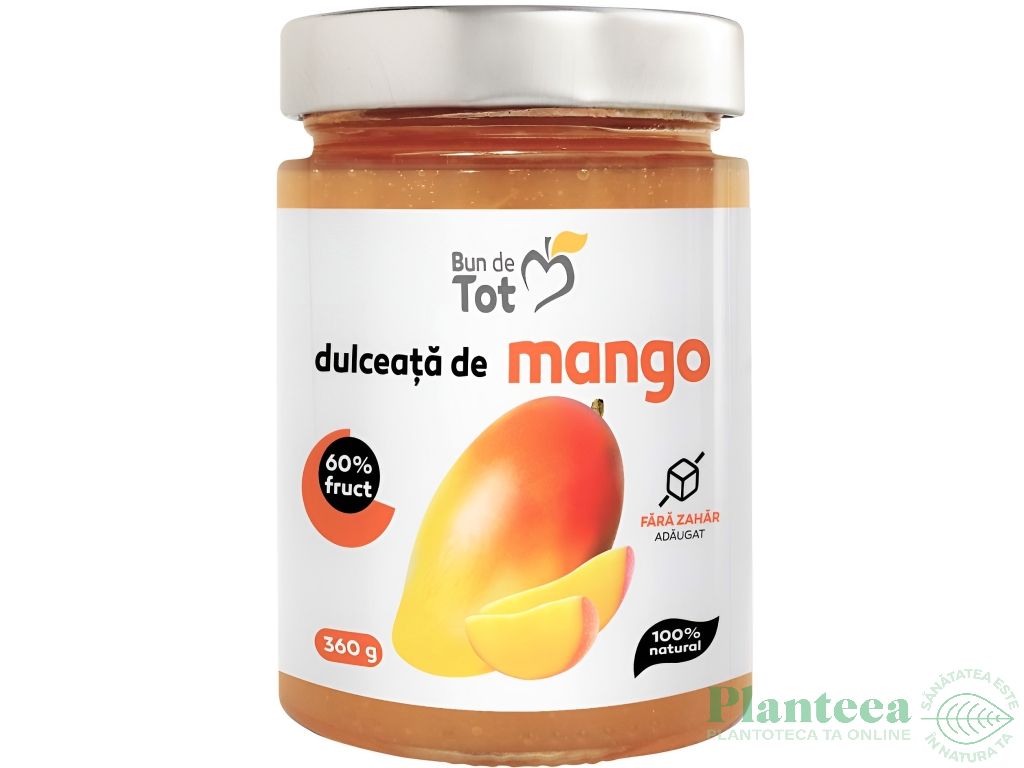 Dulceata mango fara zahar 360g - BUN DE TOT