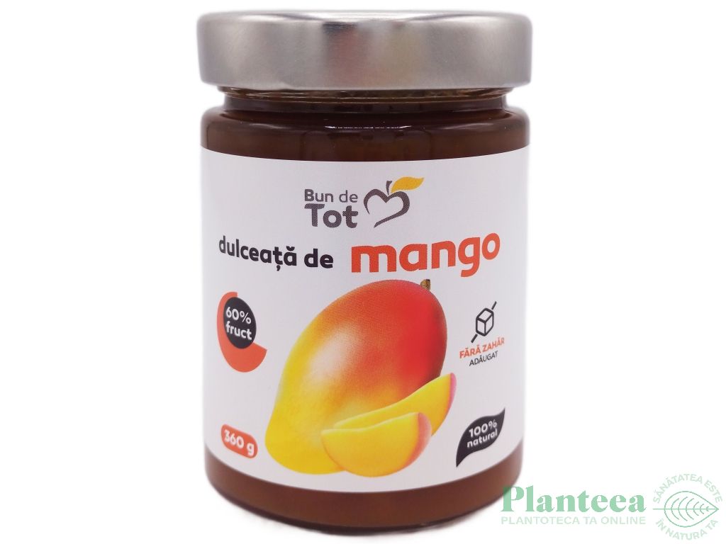 Dulceata mango fara zahar 360g - BUN DE TOT