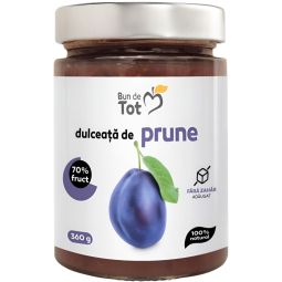 Dulceata prune fara zahar 360g - BUN DE TOT