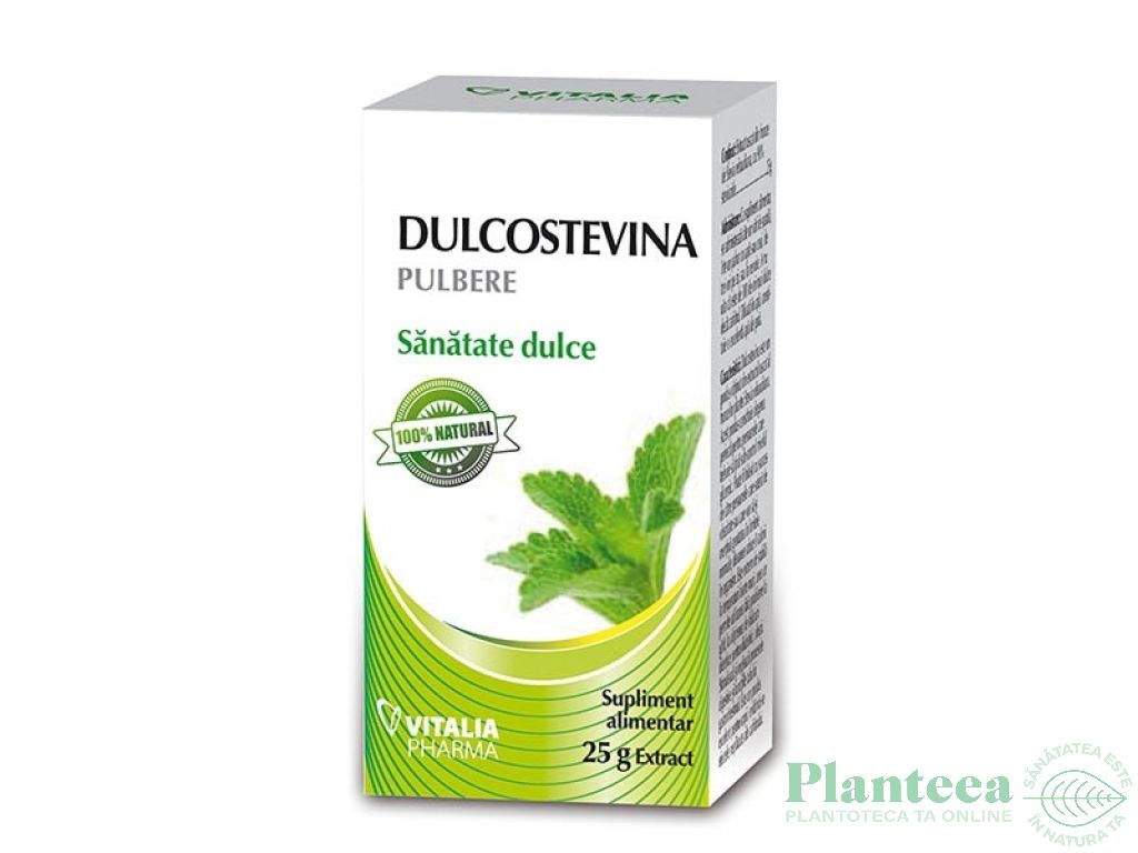 Dulcostevina indulcitor pulbere 25g - VITALIA K