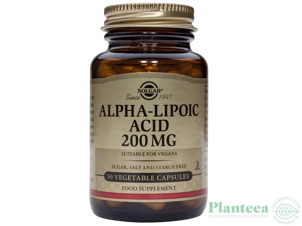 Acid alfa lipoic 200mg 50cps - SOLGAR